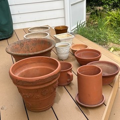 植木鉢いろいろの画像