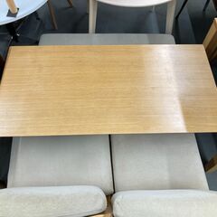 【ご来店限定】無印良品　ベンチダイニング4点セット【トレファク秦野店】の画像