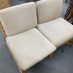 【ご来店限定】無印良品　ベンチダイニング4点セット【トレファク秦野店】の画像