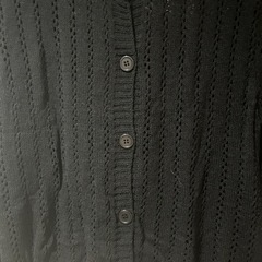 新品未使用品⭐︎肩パッド入り黒のカーディガンの画像