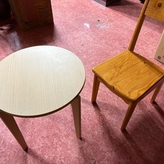 丸テーブル　椅子セット