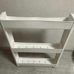 【受け渡し決定】冷蔵庫隙間収納ワゴンの画像