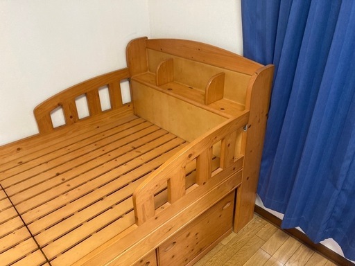 シングル　ベッド　木製　中古品