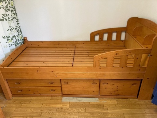 シングル　ベッド　木製　中古品