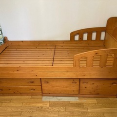 シングル　ベッド　木製　中古品