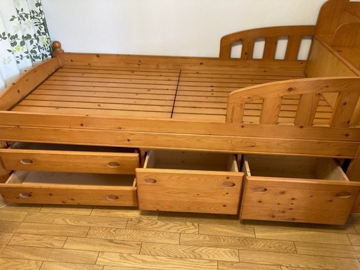 シングル　ベッド　木製　中古品