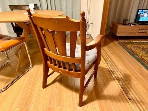 MIKIMOKU 張り替えボタン締め　ダイニングチェア
