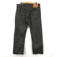 Levi's【リーバイス】505/ブラックデニムパンツ【W31・L32/メンズ/股下73cm/グレー】ズボン/ボトムス/Pants/Trouser◆BJ021-aの画像