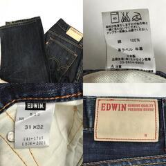 日本製★EDWIN【エドウィン】509/デニムパンツ メンズ【size:31×32/股下71cm/青/blue】 訳あり特価/ズボン/ボトムス/Pants/Trouser◆BJ021-cの画像
