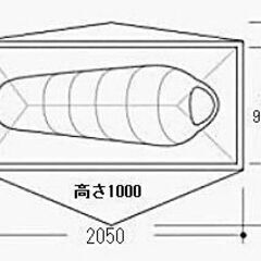 テント　1人用（使用が少ない）の画像