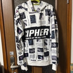 メンズ　フード付きパーカー　L