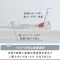 【新品未使用・値下げ不可】キッチン　水切りラックの画像