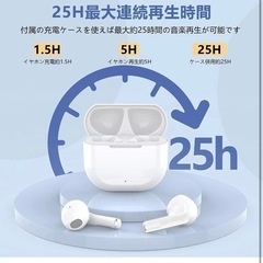 Bluetooth イヤホン ワイヤレスイヤホン ブルートゥースイヤホン ノイの画像