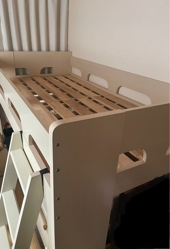 【今月中にお取引希望】TAIYO家具ホワイトウッド色ハイベッドロフトベッド