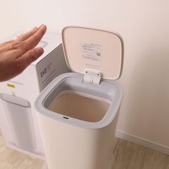 【未使用】EKO MORANDI スマートセンサービン 30L ホワイト 自動開閉ゴミ箱 EK6288の画像