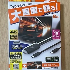 スマホをテレビの大画面で🎥 HDMI変換ケーブル