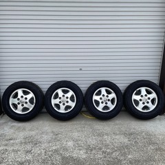 キャラバン 純正アルミ タイヤ付 バリ山 4本セット E２5　ハ...