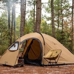 FireHiking 激レア 完売 アメリカ ソロ ドームテント 吊り下げ式 薪ストーブ 煙突穴 インナー付き アルミポールの画像