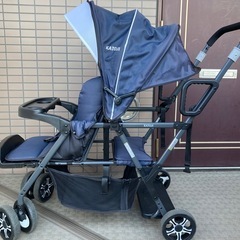 ベビーカー 二人でゴー KATOJI カトージ レインカバー付き