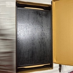 おぼん　新品未使用　レトロ　取っ手付き　46.5×31の画像