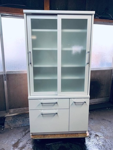 無印良品 オーク材AVラック薄型（引戸）・幅150cm