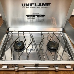 ユニフレーム ツインガスバーナー US-1900　キャンプ アウ...