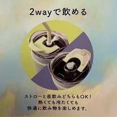 HANDLEMAG ビッグステンレスタンブラー1.2L 大容量 マーブルピンク マーブルグリーン 2個セットの画像