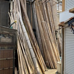 真竹 無料でお譲りします アンティーク 竹材の画像