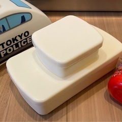 パトカー型お弁当箱＆おしぼりケースの画像