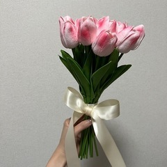 【前撮り用】ウェディングブーケ　チューリップ　　の画像