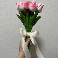 【前撮り用】ウェディングブーケ　チューリップ　　