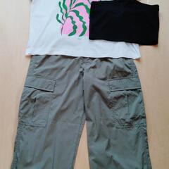 ZARA　Tシャツ＋カーゴパンツ＋新品ブラトップ　オリーブ