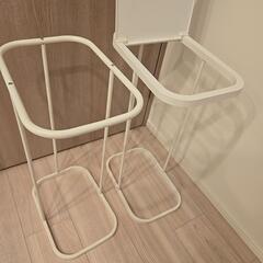 2つセット　山崎実業 分別ゴミ袋ホルダー ホワイト 約W22×D33×H55cm ルーチェ LUCE ゴミ箱 ゴミ袋が取り出しやすい 7552の画像