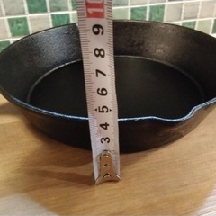 スキレット　19.5cm 鉄製　ゲタ付きの画像
