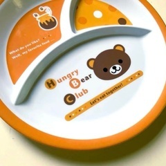 ワンプレート　離乳食　子供用食器　ベビー食器　りらっくま　ランチプレートの画像