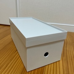 無印 収納 ケース 別売りの蓋付きの画像