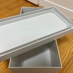 無印 収納 ケース 別売りの蓋付きの画像