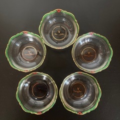 【ガラス食器】 🇮🇹 Giovanni Valentino 盛り鉢 5個セットの画像