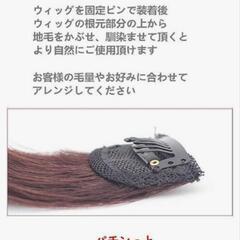新品未使用！Remeehi 人毛 ウィッグ アイロン可能 20cmの画像