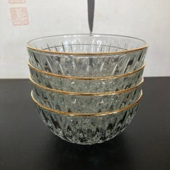 【ガラス食器】 盛り鉢 4個セット の画像