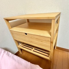 6/29まで】IKEA NORDKISA ノールドシーササイドテーブル ベッド
