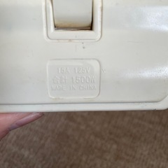 3口電源タップ 1500W 15A 125V コンセントタップの画像
