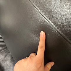 ニトリ 本革 コーナーソファ （Sステイツ BK-R）の画像