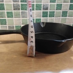 スキレット　15cm　鉄製　ゲタなしの画像