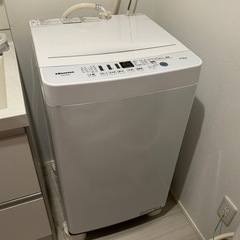 【予定者決定】ハイセンス　洗濯機　4.5kg 一人暮らしの画像