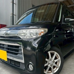 月々9千円〜分割可❗️車検2年付き！【名義変更代込み】広い車内！大人気‼️ダイハツ タントカスタム☆HDDナビ付き☆走行中DVD見れます☆純正アルミ☆電動スライドドア☆ドライブレコーダー☆そのまま乗って帰れます！の画像