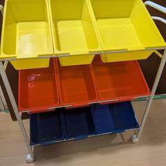 山善(YAMAZEN) おもちゃラック  収納 9箱 3段　中古