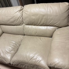 ニトリ　ソファ　2人掛け/3人掛け　アイボリー