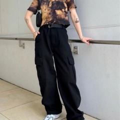 【発送に変更可能】Who's Who gallery カーゴパンツ ボルドー レッドの画像