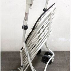シルバーカー　Se-00086　動作良好　2022年製　腰かけ付カート　買い物かご 歩行補助 折り畳み式 シニアカート 手押し車　マリン商事　の画像